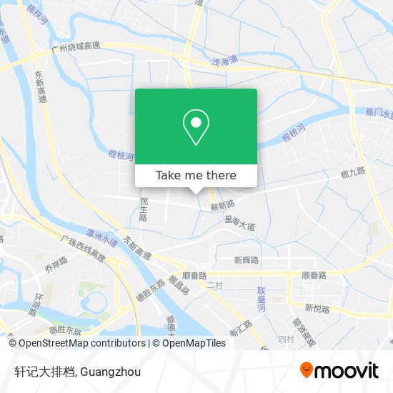 轩记大排档 map
