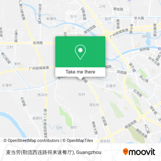麦当劳(勒流西连路得来速餐厅) map