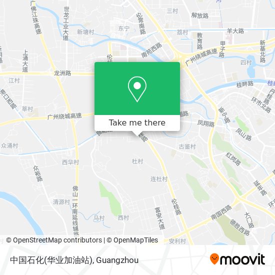 中国石化(华业加油站) map