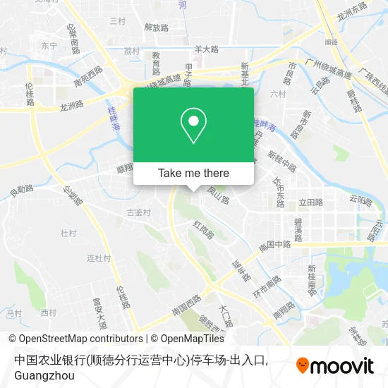 中国农业银行(顺德分行运营中心)停车场-出入口 map