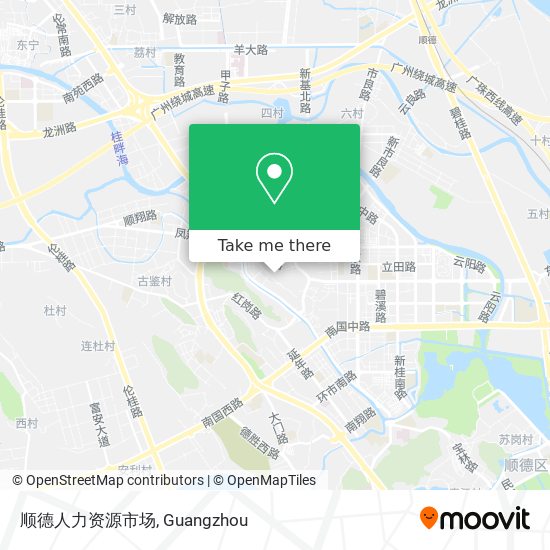 顺德人力资源市场 map