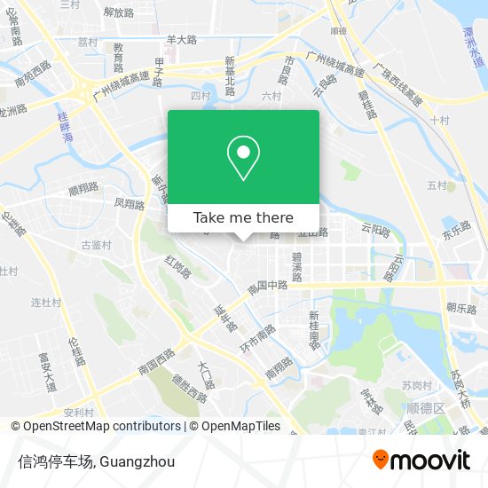 信鸿停车场 map