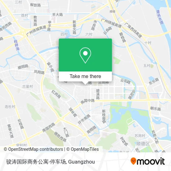 骏涛国际商务公寓-停车场 map