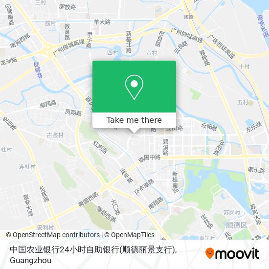 中国农业银行24小时自助银行(顺德丽景支行) map