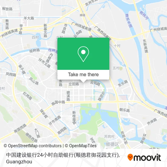 中国建设银行24小时自助银行(顺德君御花园支行) map