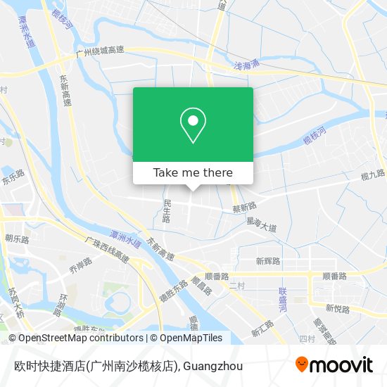 欧时快捷酒店(广州南沙榄核店) map