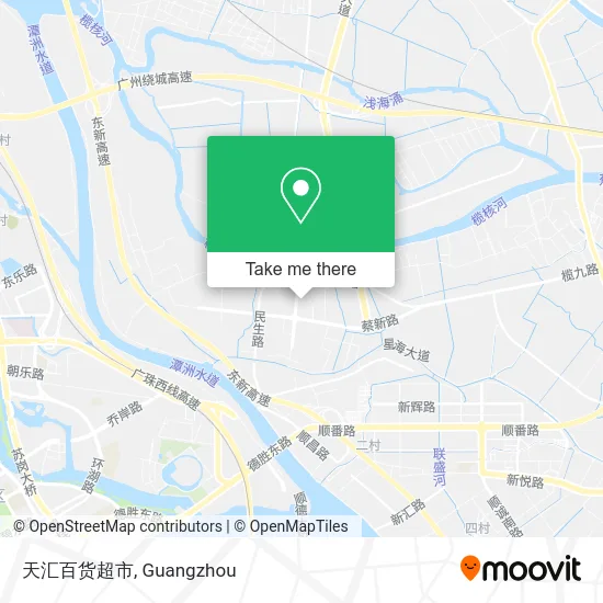 天汇百货超市 map