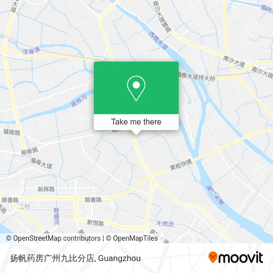 扬帆药房广州九比分店 map