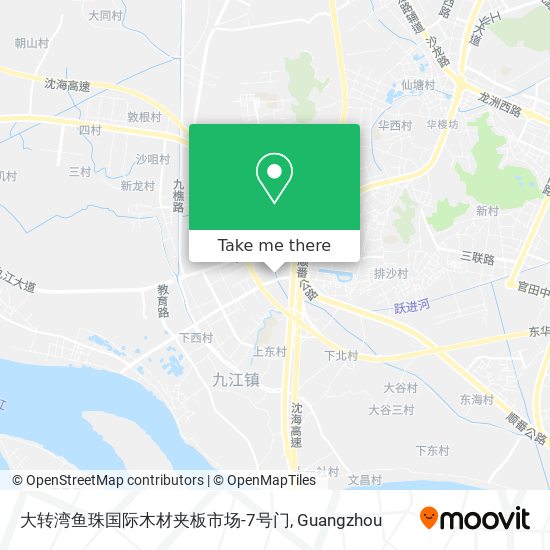 大转湾鱼珠国际木材夹板市场-7号门 map