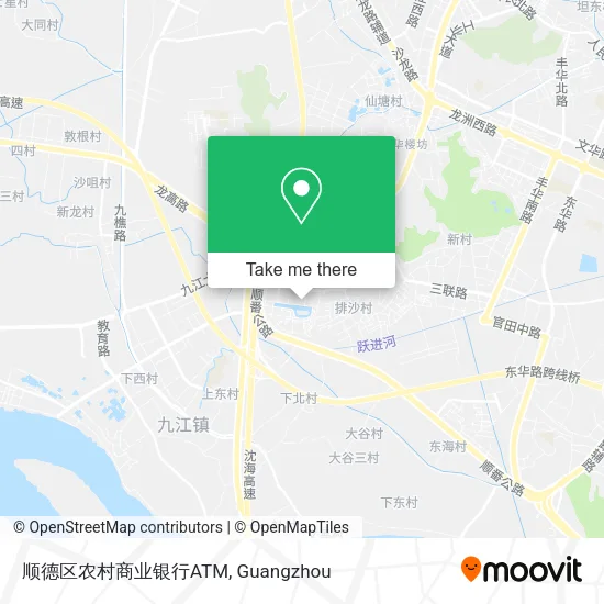 顺德区农村商业银行ATM map