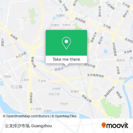 云龙排沙市场 map