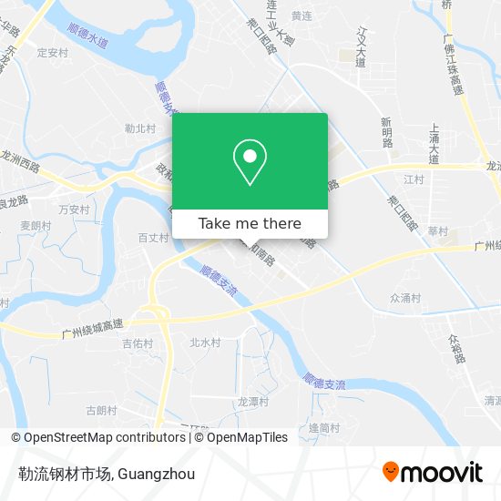 勒流钢材市场 map