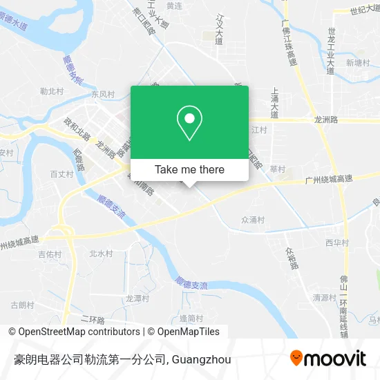 豪朗电器公司勒流第一分公司 map