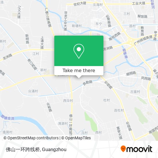 佛山一环跨线桥 map