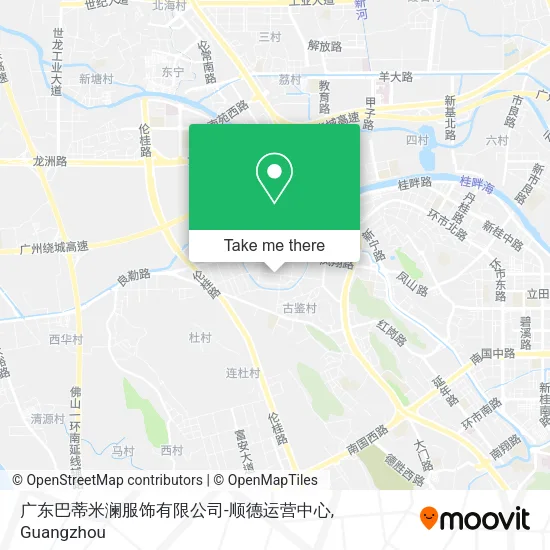 广东巴蒂米澜服饰有限公司-顺德运营中心 map