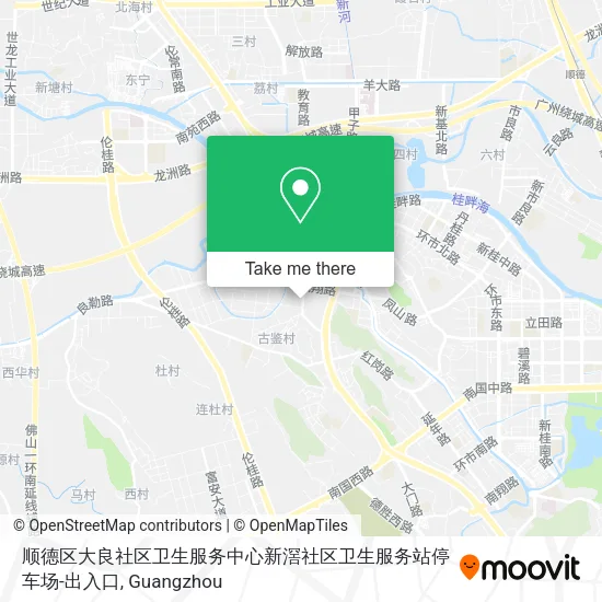 顺德区大良社区卫生服务中心新滘社区卫生服务站停车场-出入口 map