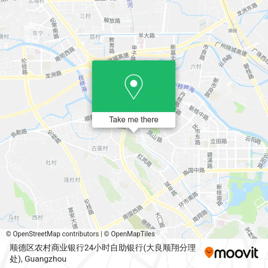 顺德区农村商业银行24小时自助银行(大良顺翔分理处) map