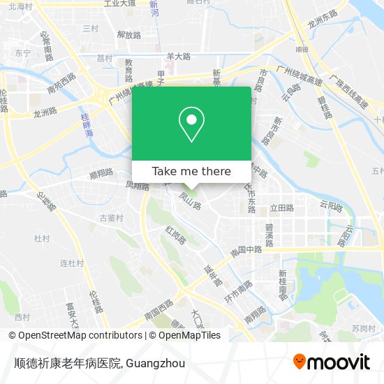 顺德祈康老年病医院 map