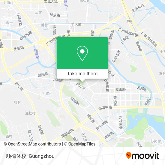 顺德体校 map