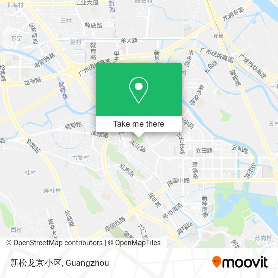 新松龙京小区 map