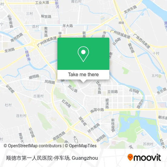 顺德市第一人民医院-停车场 map