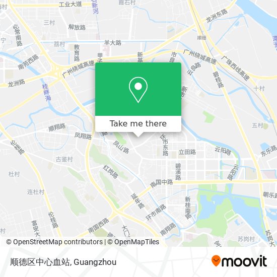 顺德区中心血站 map