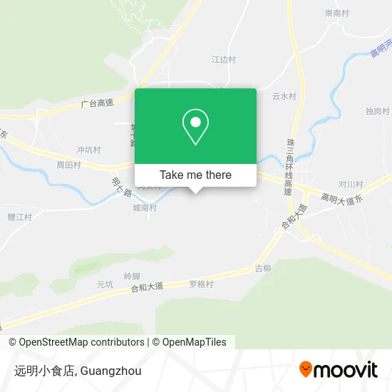 远明小食店 map
