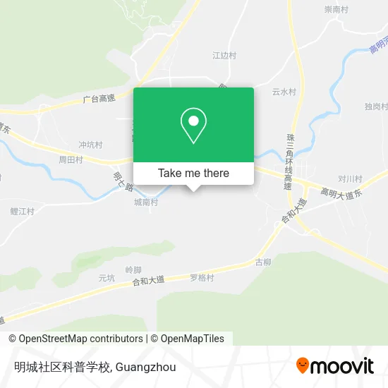 明城社区科普学校 map