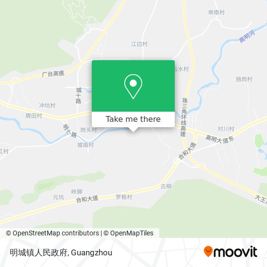 明城镇人民政府 map