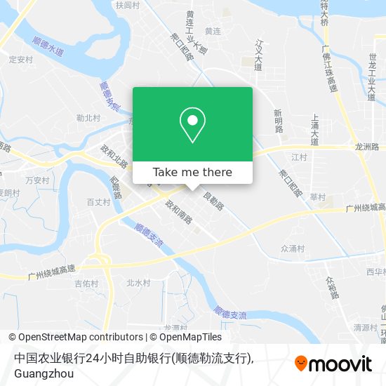 中国农业银行24小时自助银行(顺德勒流支行) map