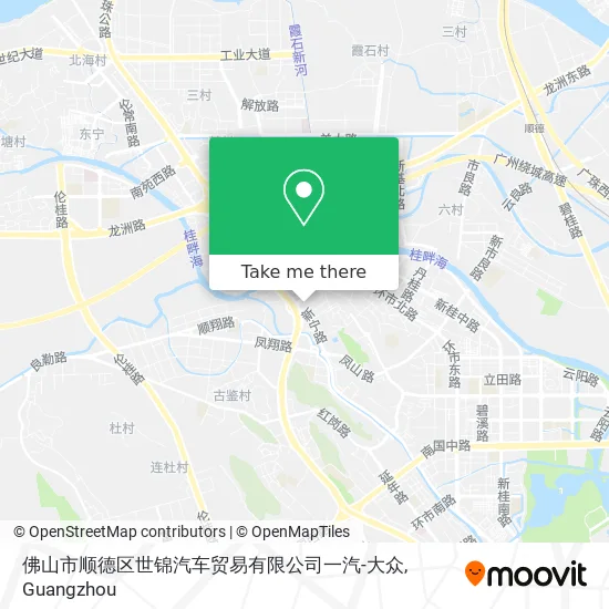 佛山市顺德区世锦汽车贸易有限公司一汽-大众 map