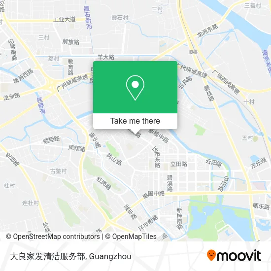 大良家发清洁服务部 map