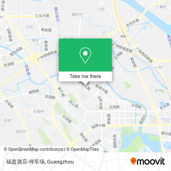 福盈酒店-停车场 map