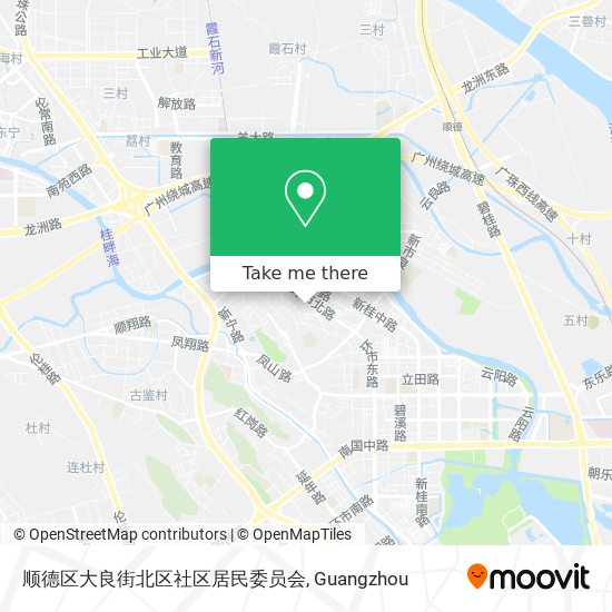 顺德区大良街北区社区居民委员会 map