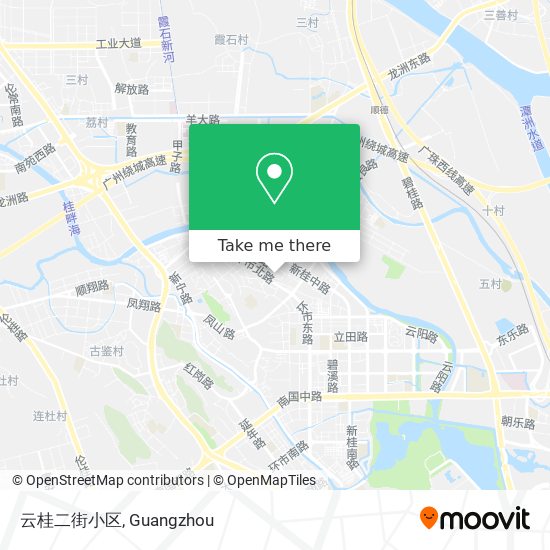 云桂二街小区 map