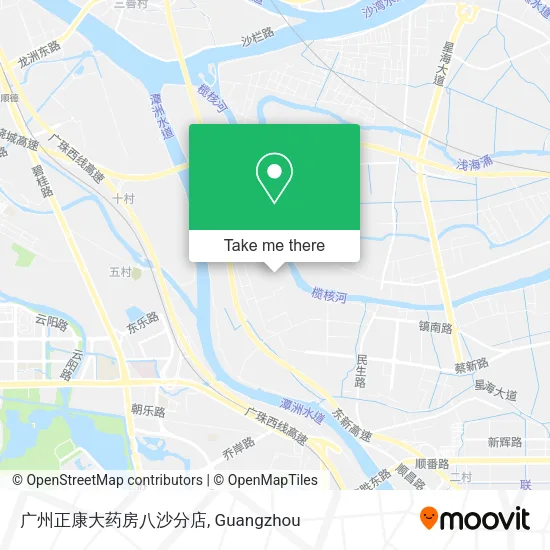 广州正康大药房八沙分店 map