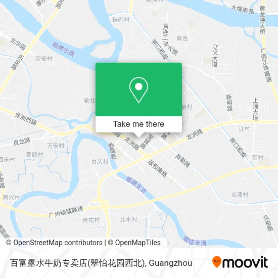 百富露水牛奶专卖店(翠怡花园西北) map