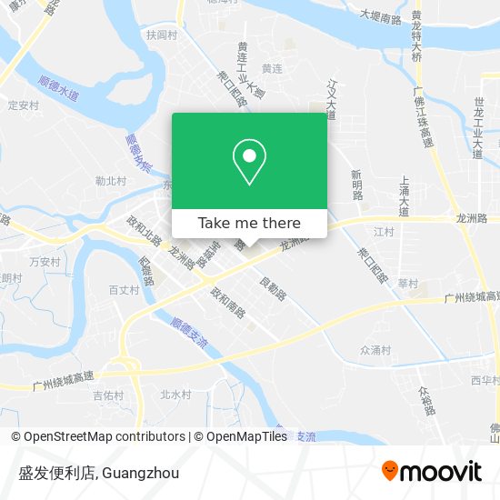 盛发便利店 map