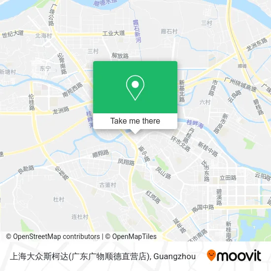 上海大众斯柯达(广东广物顺德直营店) map