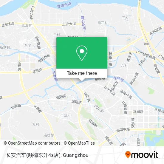 长安汽车(顺德东升4s店) map