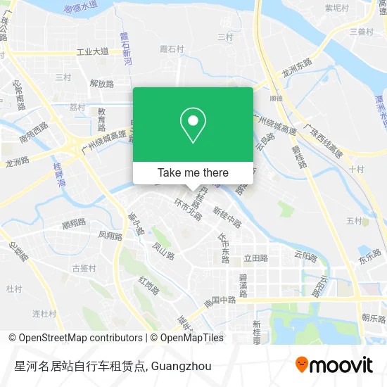 星河名居站自行车租赁点 map