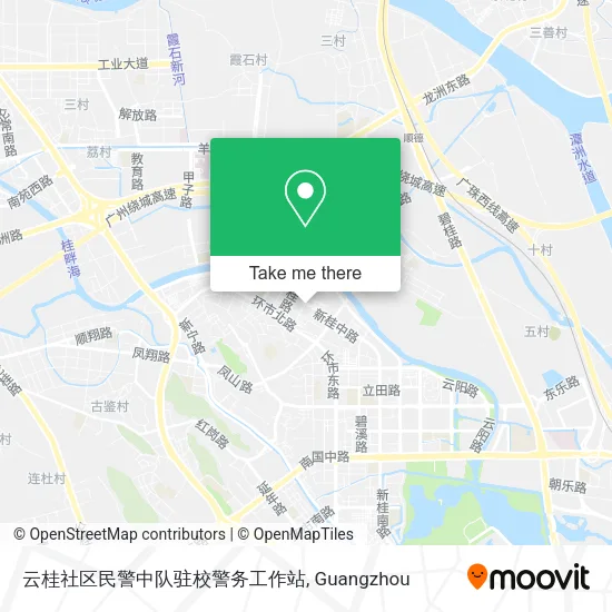 云桂社区民警中队驻校警务工作站 map