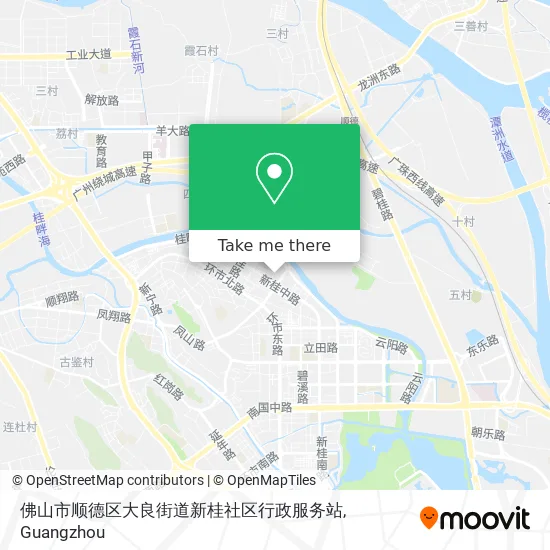 佛山市顺德区大良街道新桂社区行政服务站 map