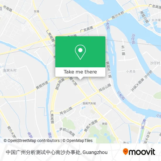 中国广州分析测试中心南沙办事处 map