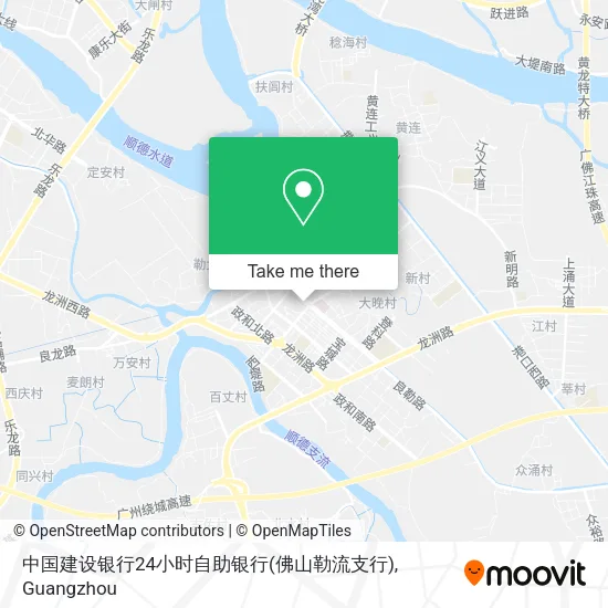 中国建设银行24小时自助银行(佛山勒流支行) map