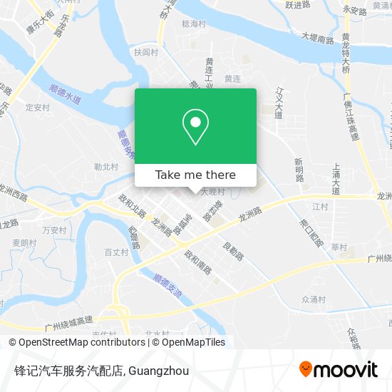 锋记汽车服务汽配店 map