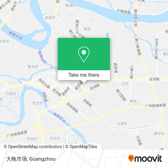 大晚市场 map