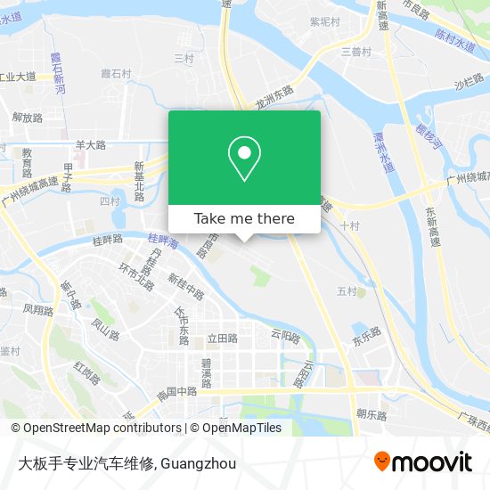 大板手专业汽车维修 map