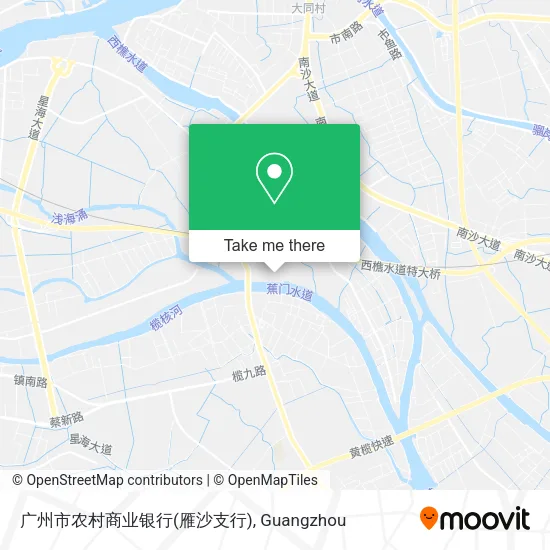 广州市农村商业银行(雁沙支行) map