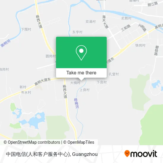 中国电信(人和客户服务中心) map